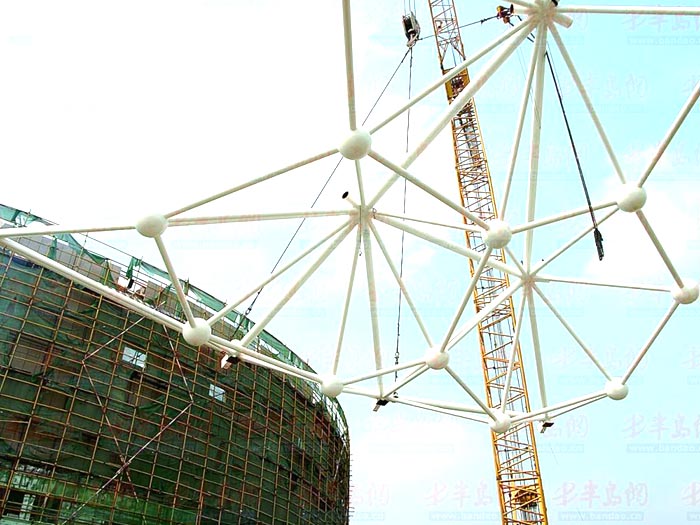 崇左体育馆网架安装
