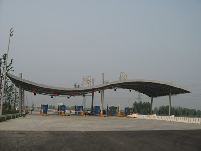 崇左收费站网架工程