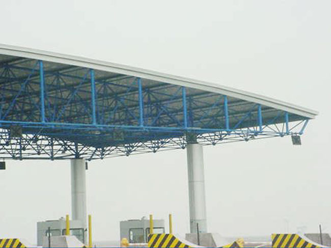 崇左收费站网架工程